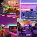 LED strip 10 meters 5050 RGB, Adhesive, Bluetooth, Phone App, Remote Control, Music Mode, Timer