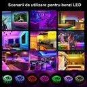 LED strip 10 meters 5050 RGB, Adhesive, Bluetooth, Phone App, Remote Control, Music Mode, Timer
