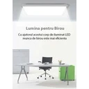 LED panel 30x60 cm, 40W, Eco model, white frame, 3500k, recessed lighting