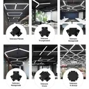 Office LED ceiling light 120x20x5.5cm, 60W, Premium Model, Rectangular, Black, 6500k
