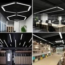 Office LED Ceiling Light 120x20x5.5cm, 48W, Premium Model, Rectangular, Black, 4500k