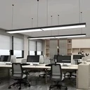 Office LED Ceiling Light 120x30x5.5cm, 80W, Premium Model, Rectangular, Black, 4500k