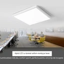 LED Ceiling Light 60x60cm, 52W, 6500k, White, applied 