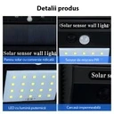 Solar lamp with motion sensor, 64 LEDs, 6500k