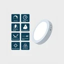 Round LED Ceiling light 24W φ 28.5cm, 3500k, White, applied