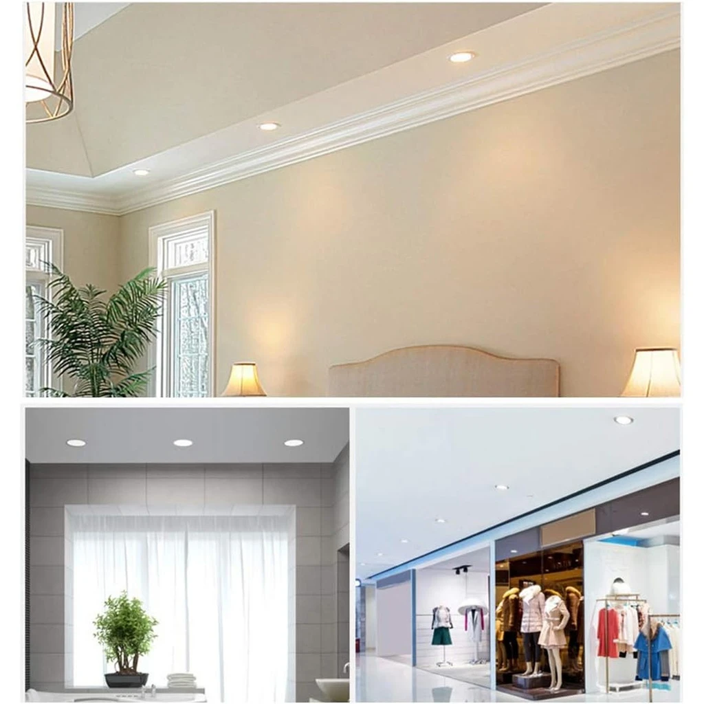 Recessed Round Spot LED 3W, 6500k, White, Encapsulated