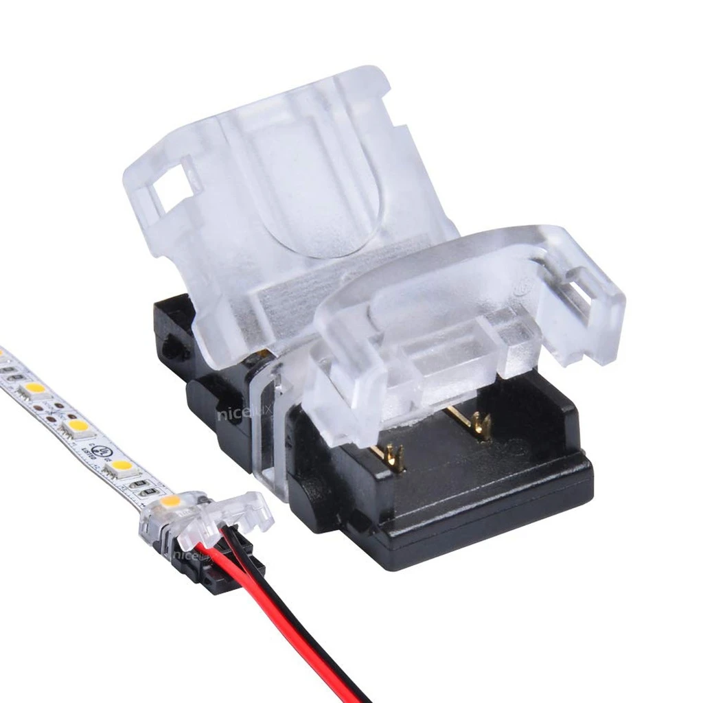 [LBZ-00539] Conector Banda LED 10mm, 2 Pini, 2 Fire 