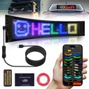 [LBZ-00270] Display LED Auto RGB 120x595 mm, Matrix LED Programabil pentru Lunetă, Control APP, USB