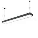 [LBZ-00033] Corp Iluminat LED Suspendat 48W, 120x20cm, Negru, Lumina Rece 6500K, Design Premium, Modular