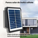 Aplica solara LED de perete cu 2 LED-uri, unghi ajustabil, IP65, 3 culori 6500k, 4000k, 3000k