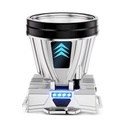 Lanterna LED cu Power Bank & Suport pentru Cap – Reincarcabila USB, 5W, Raza 100-200m, 3 Moduri de Iluminare, Afisaj Nivel Baterie – Argintiu