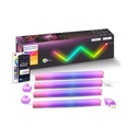 Set 4 Bare LED RGBIC Smart – Iluminare Ambientala, Sincronizare Muzicala, 3 Conectori, Wireless, Compatibil Alexa & Google Assistant, Control prin Aplicatie & Telecomanda