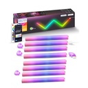 Set 8 Bare LED RGBIC Smart – Iluminare Ambientala, Sincronizare Muzicala, 4 Conectori, Wireless, Compatibil Alexa & Google Assistant, Control prin Aplicatie & Telecomanda