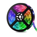 Banda LED RGB 12V Multicolor, 60 LED/m - SMD 5050, Interior IP20, Latime 10mm, Rola 5 metri