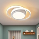 Lustra LED 20W - 3 Cercuri, 3 trepte de culoare (Alb Rece, Neutru, Cald), Design Modern, Alb