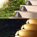 Set 3 Lampi Solare pentru Scari, Temperatura de Culoare Rece 6500K, Rezistente la Apa IP65, 28 LED-uri, 200 Lumeni – Iluminat Decorativ pentru Scari, Terasa, Veranda, Curte