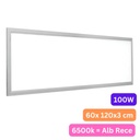 Panou LED 60x120 cm, 100W, Lumina Rece 6500K, Model Premium, Rama Alba, Ideal pentru Tavan Casetat, Incastrat