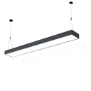 Corp Iluminat LED Suspendat 48W, 120x20cm, Negru, Lumina Rece 6500K, Design Premium, Modular