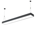 Corp Iluminat LED Suspendat 80W, 120x30cm, Negru, Lumina neutra 4500K, Design Premium, Modular
