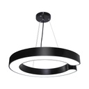 Plafoniera LED 48W, Forma C, 60cm, 6500k, Negru
